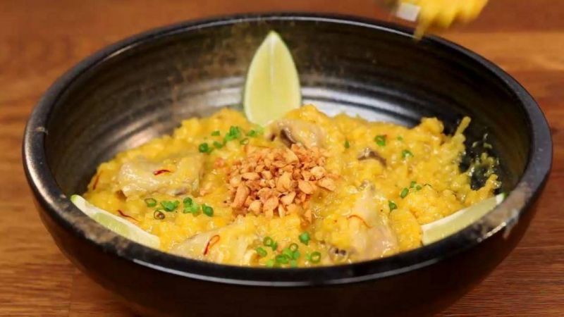 أرز كالدو مع الدجاج