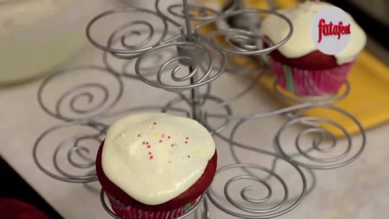 كب كيك المخمل الأحمر - سلمى في البيت - فتافيت