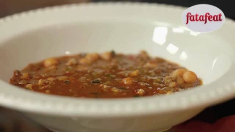 شوربة الفريكة والجوز