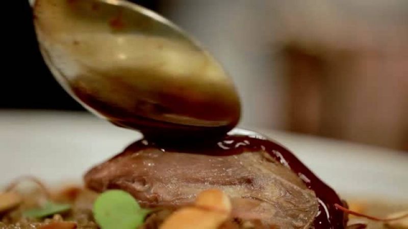 ريزوتو الفريكة مع موزات الضأن