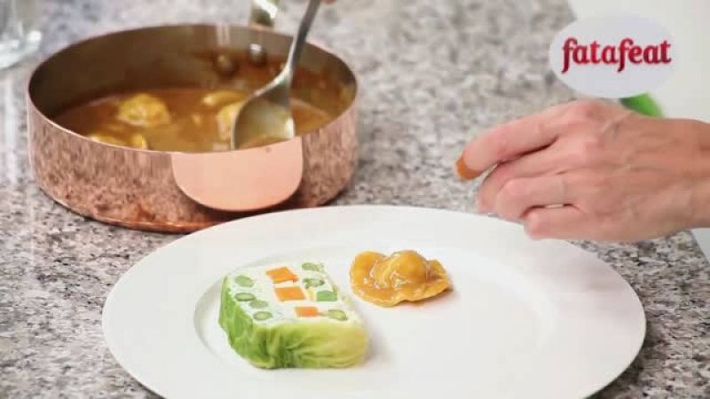 موس سمك موسى و رافيولي الجمبري و سوفليه السبانخ - فتافيت