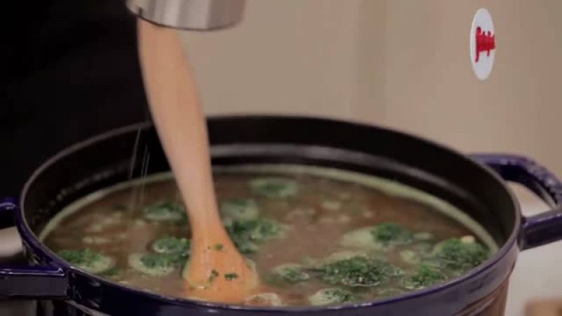 شوربة السبانخ والشعير - شوربة ونقنقة 4 - فتافيت