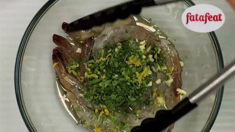 الجمبري المشوي مع الكزبرة - الطباخ الصغير - فتافيت