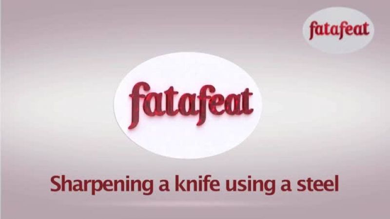 Lesson: Sharpening knives using steel sharpener - Fatafeat Academy - Fatafeat