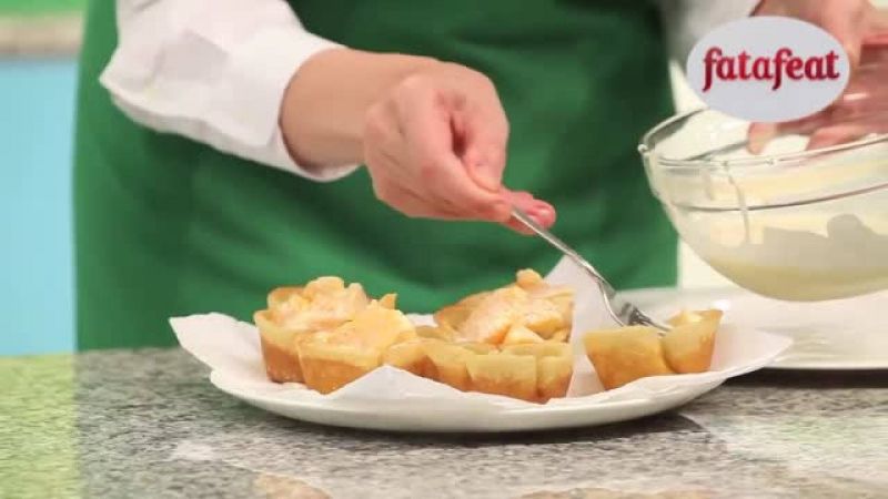 القطايف على شكل أكواب