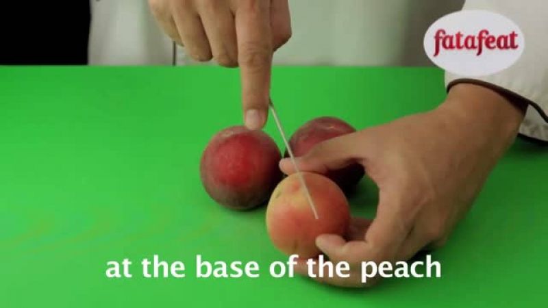 Lesson: Peeling peaches - Fatafeat Academy - Fatafeat - Fatafeat Academy -…