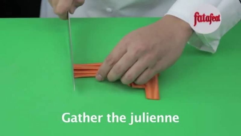Lesson: Cutting carrot to fine dice - Fatafeat Academy - Fatafeat