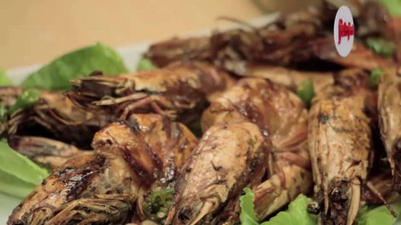 الروبيان المشوي في الفرن - ملح وفلفل - فتافيت