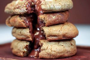 كوكيز المحشية بالنوتيلا