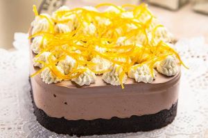 تشيز كيك البرتقال والشوكولاته